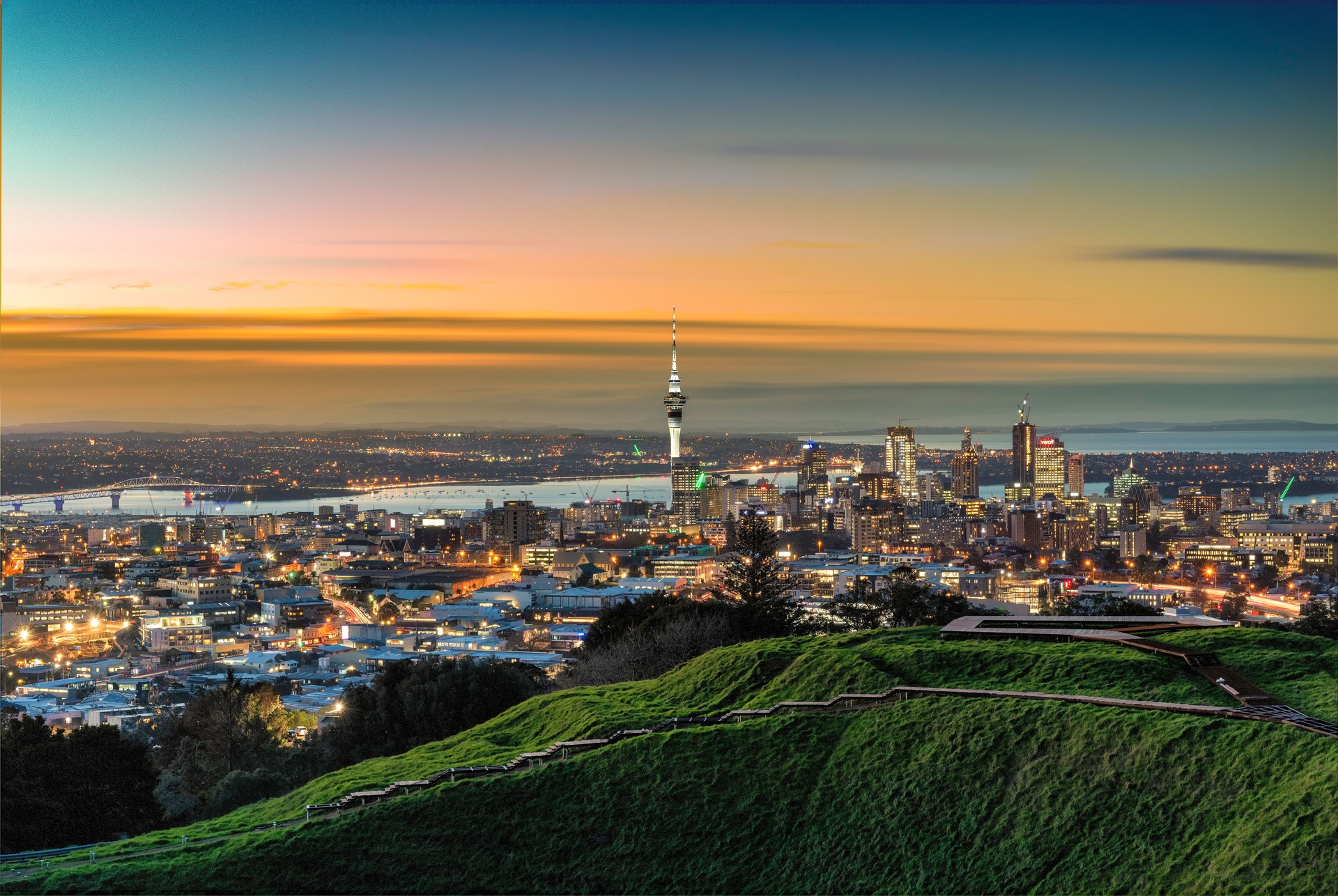 Auckland City Skyline