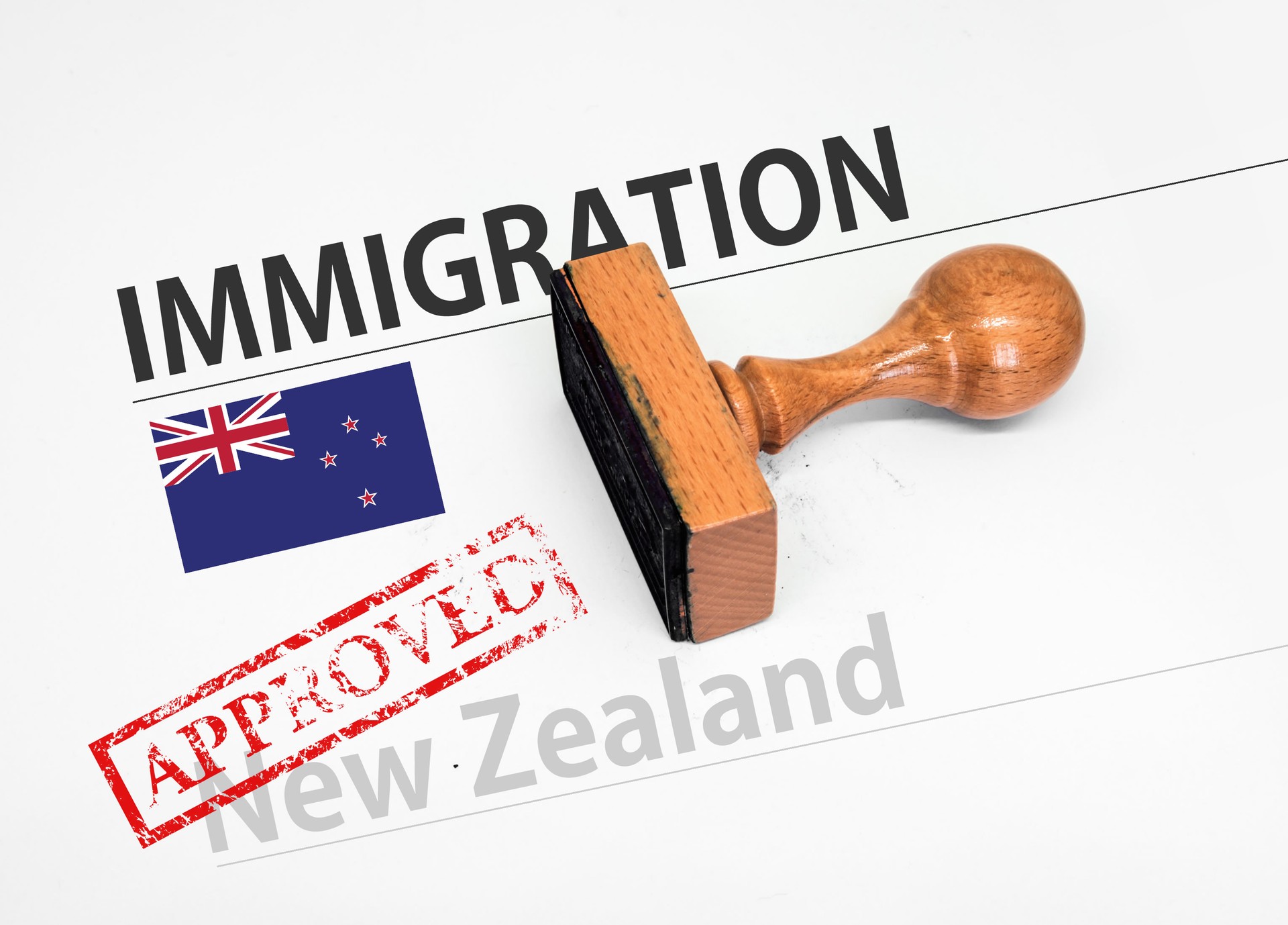 Approved Immigration New Zealand application form